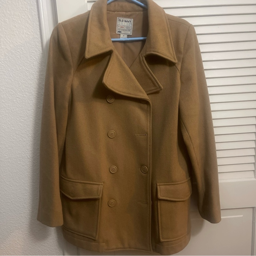 Old Navy Women's Brown Peacoat medium - Picture 2 of 9